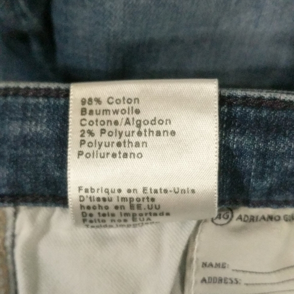 AG The Legging Ankle Super Skinny Distressed Medium Wash Jeans - size 25 - Picture 5 of 9